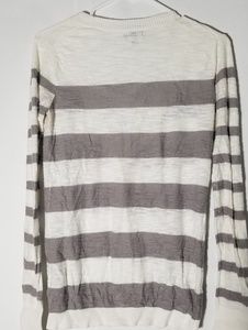 Express Sweaters - Express Tan and cream striped v neck sweater Express Sweaters - Express Tan and cream striped v neck sweater